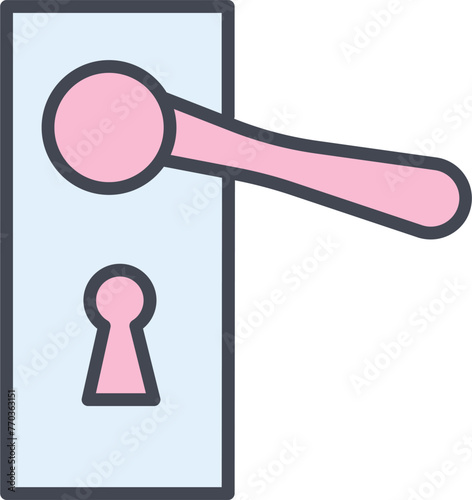 Door Handle Vector Icon