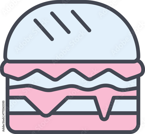 Hamburger Vector Icon