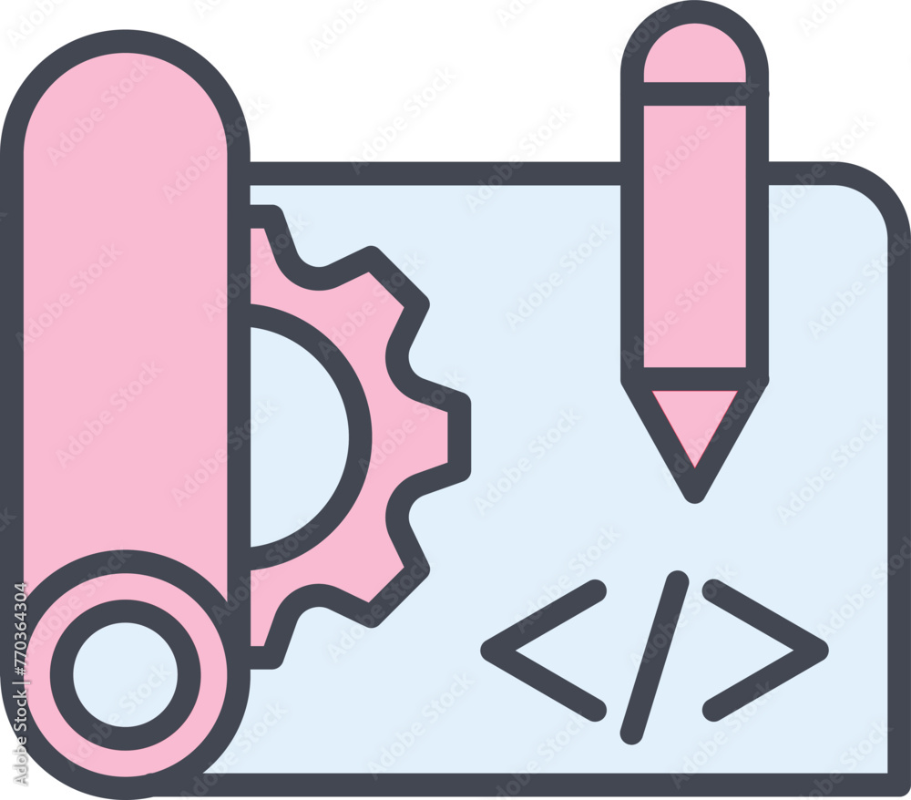 Blueprints Vector Icon Blueprints Vector Icon