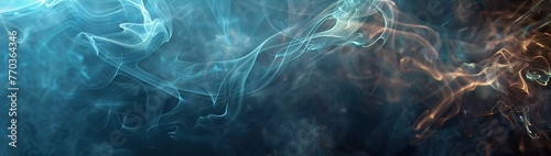 An abstract texture of swirling smoke against a dark background, capturing ethereal patterns and mysterious movements