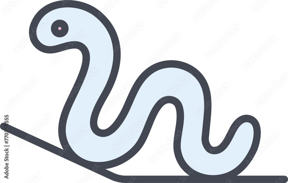Worm Vector Icon Worm Vector Icon