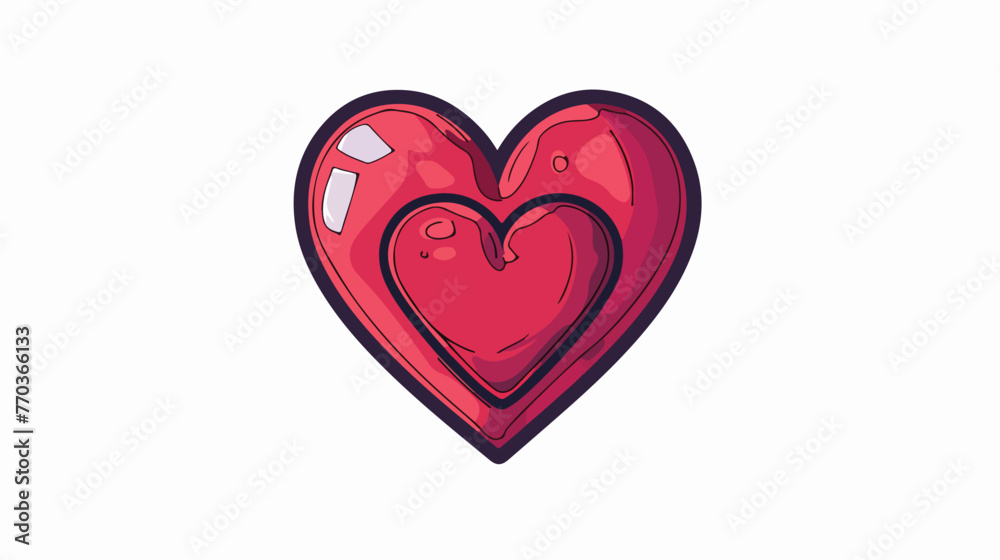 Icon of love heart stock vector illustration design 