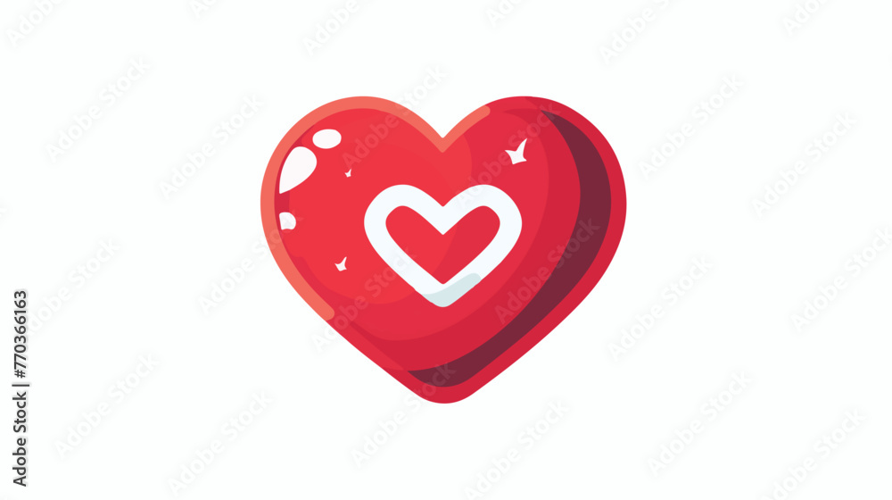 Icon of love heart stock vector illustration design 