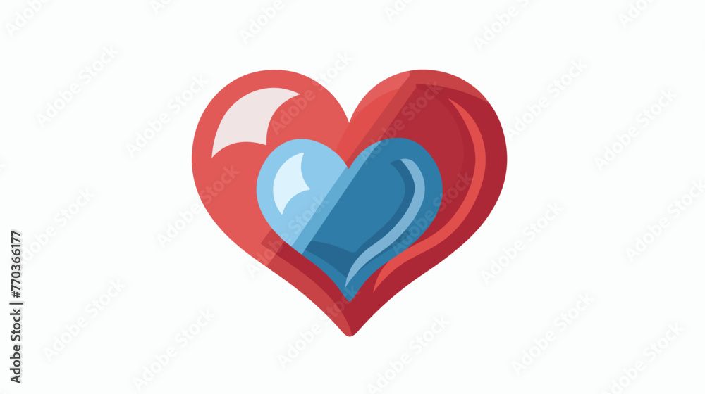 Icon of love heart stock vector illustration design 