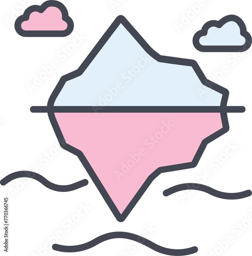 Iceberg Vector Icon