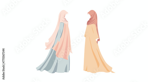 Illustration of dress for Muslima Muslim woman