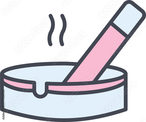 Ashtray Vector Icon
