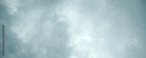Water droplets - raindrops on glass, climate change, background, banner and texture