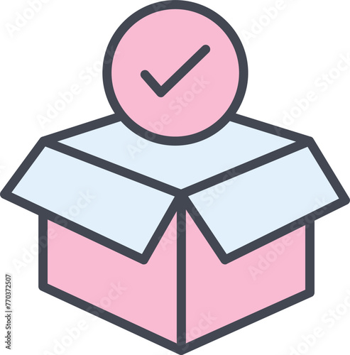Package Receiving Vector Icon