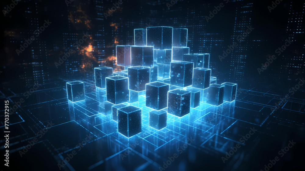 Infographics on big data array and future background Infographics on big data array and future background