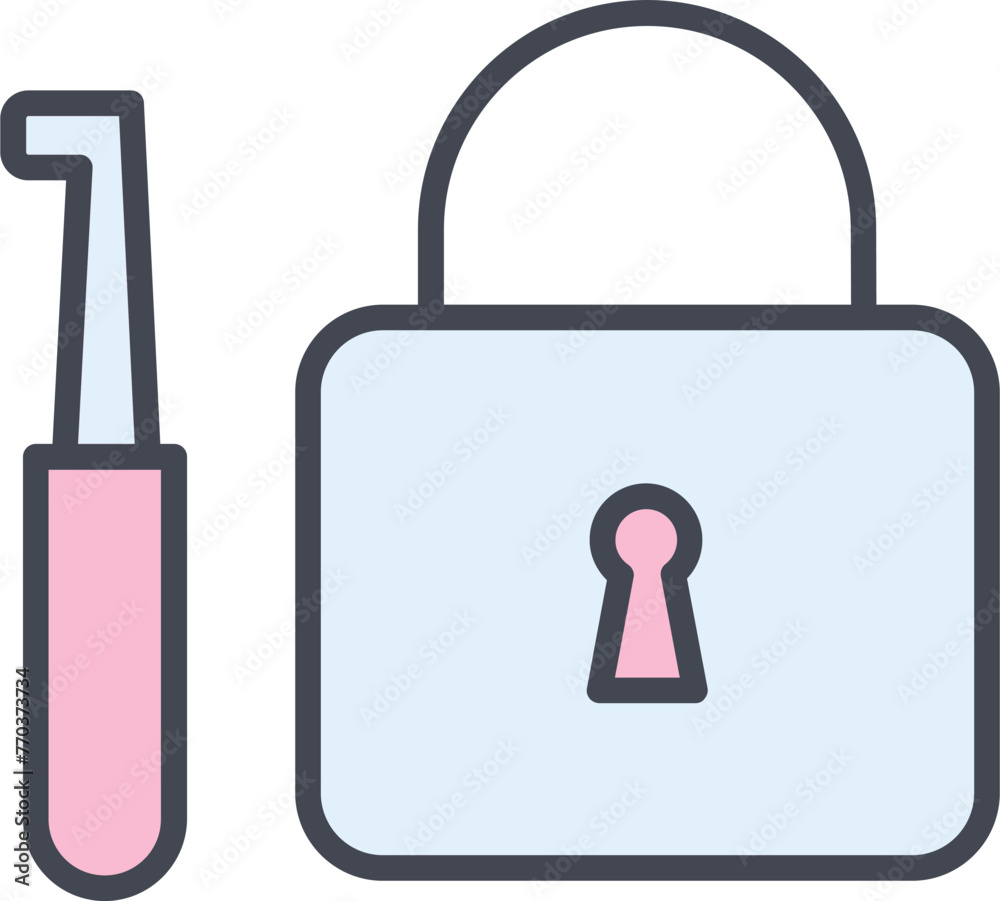 Lockpick Vector Icon Lockpick Vector Icon