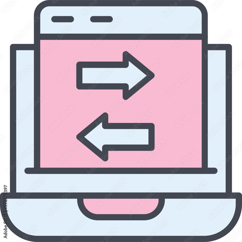 Data Transfer Vector Icon Data Transfer Vector Icon