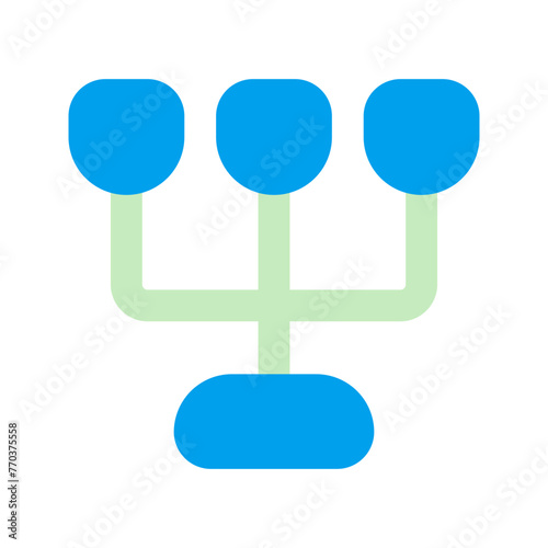 candle holder duo tone icon