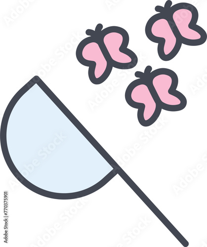 Butterfly Catcher Vector Icon