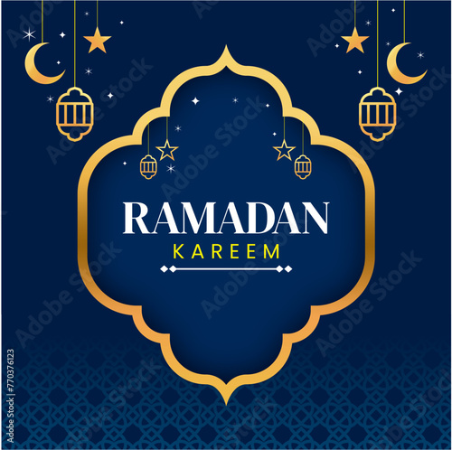 Blue ramadhan background