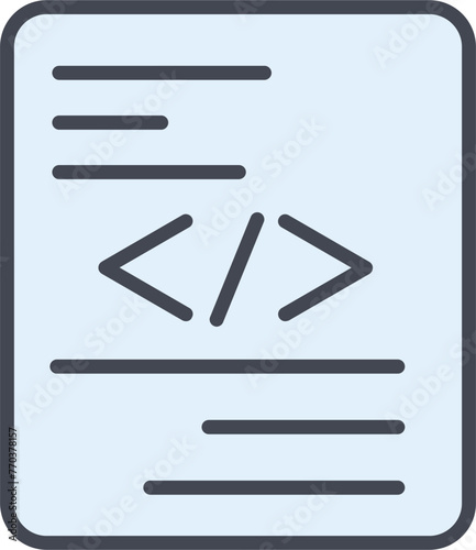 Piece of Code Vector Icon
