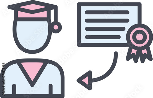 Receiving Degree Vector Icon