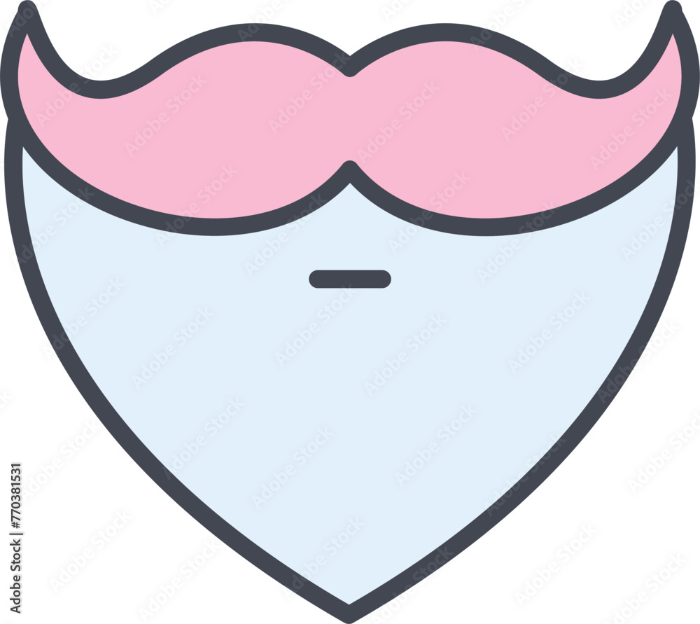 Beard and Moustache I Vector Icon Beard and Moustache I Vector Icon