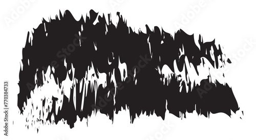 Scribble hand drawn in chalk Chalk texture stain on white background. Monochrome stain element. Digitally generated image. Vector illustration, Eps 10