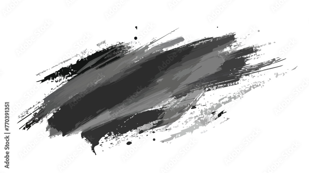 Grey brush stroke and texture. Grunge vector abstract