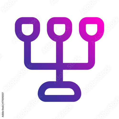 candle holder gradient icon