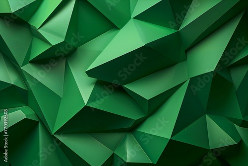 Abstract polygonal background, Triangular origami style