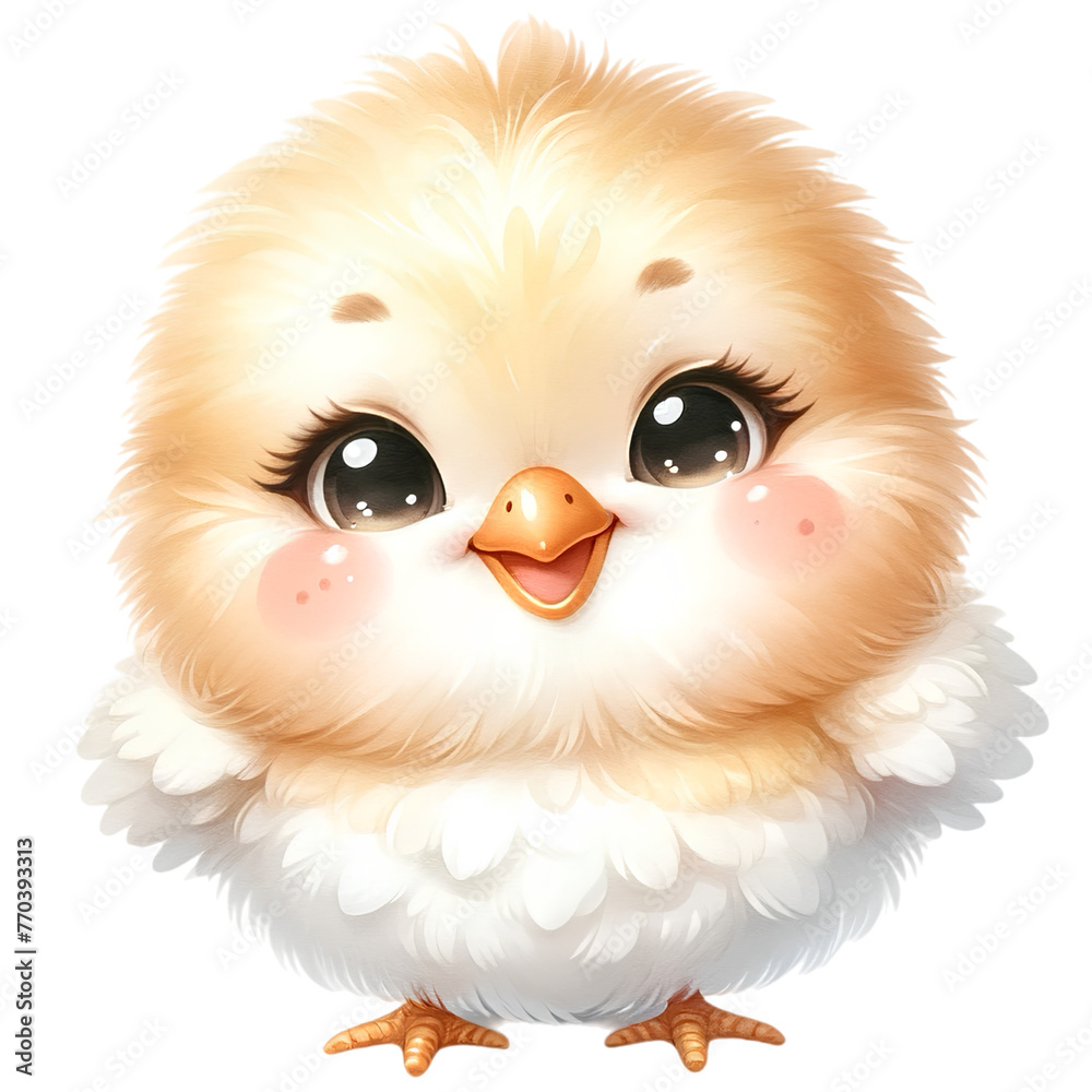 Baby chick isolated illustration 