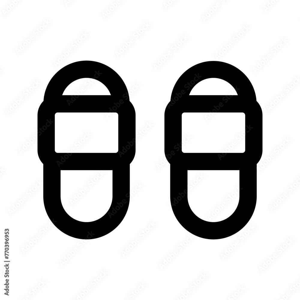 slippers line icon slippers line icon