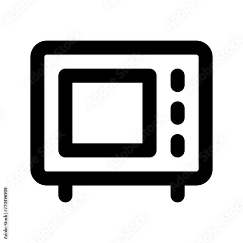 microwave line icon