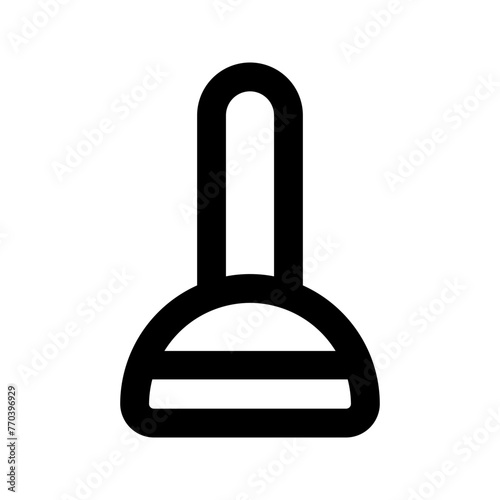 plunger line icon