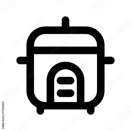 rice cooker line icon