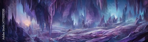Jagged surface of a broken geode, crystals gleaming within.