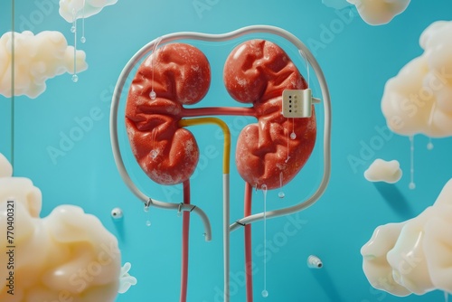 A conceptual image illustrating Renal Replacement Therapy, showcasing various methods of kidney function support photo