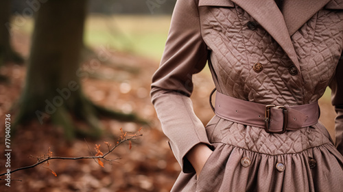 Womenswear autumn winter clothing and accessory collection in the English countryside fashion style, classic look