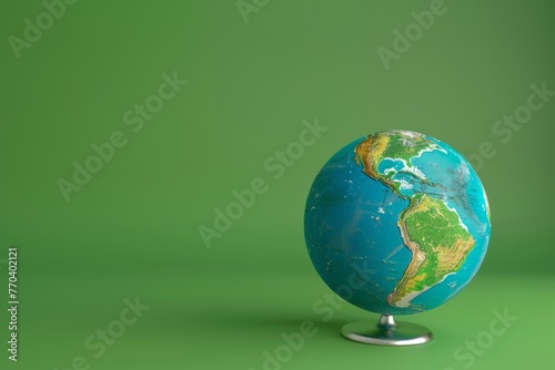 A globe with a string attached to it