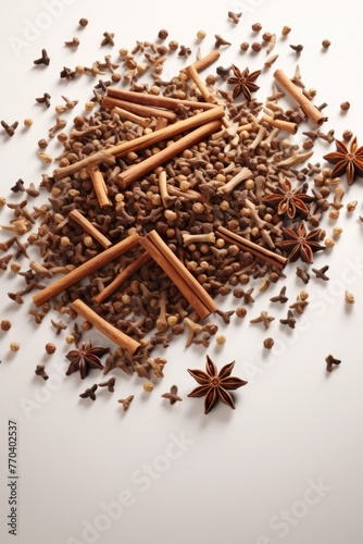 Wallpaper Mural Cinnamon and anise on white background. Torontodigital.ca