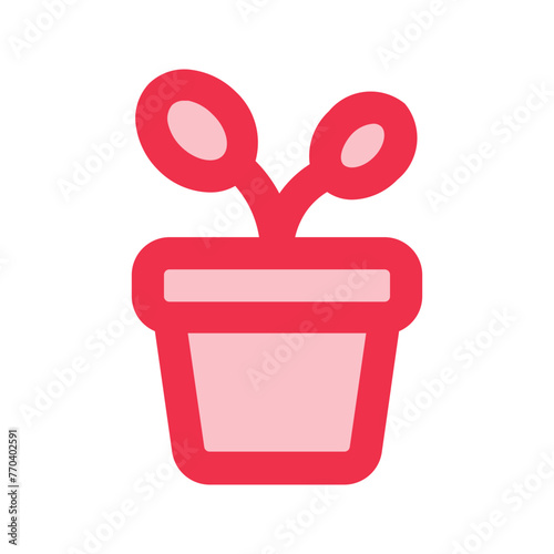 plant outline fill icon