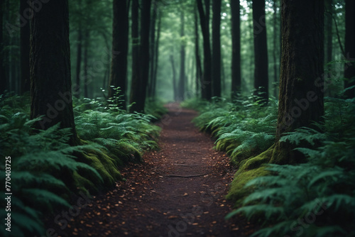 A path in a dark forest