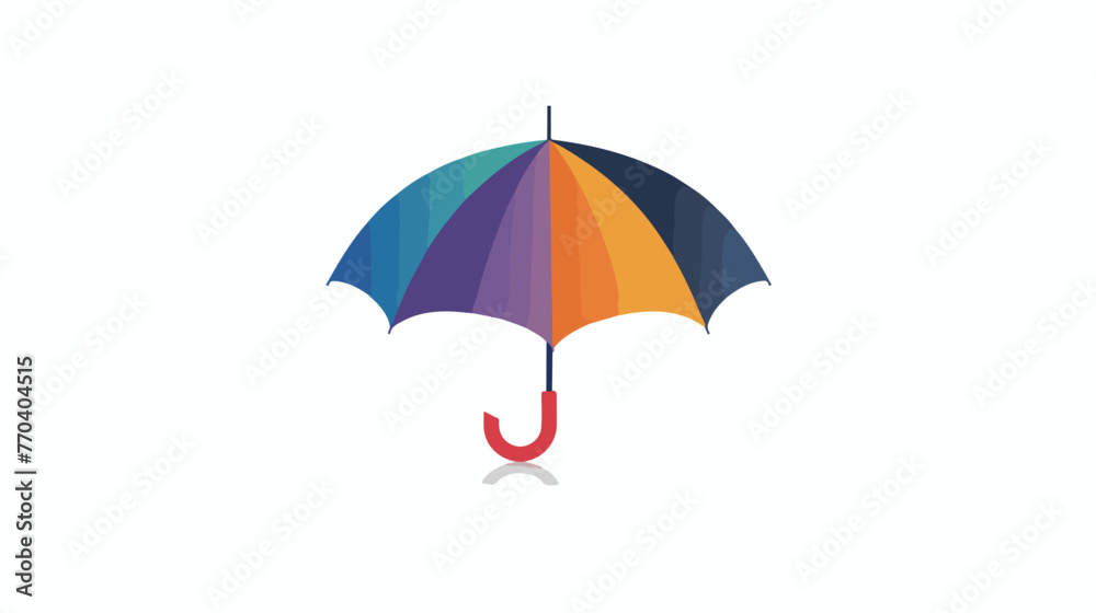 Umbrella logo vector template design  Flat vector isolated