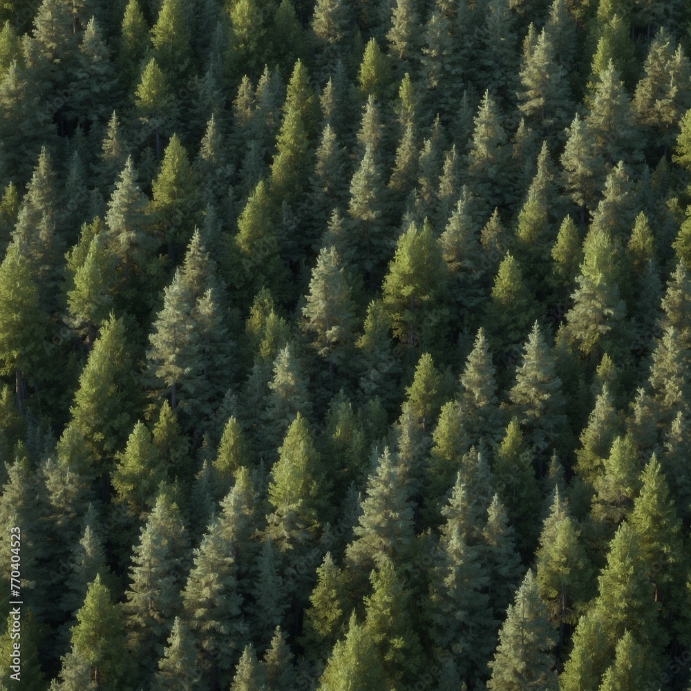 Fototapeta pine trees in the forest