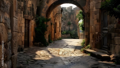 Gate in the old medieval city