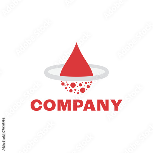 Blood transfer logo. Unique, modern, simple.