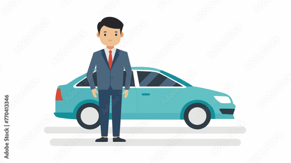 car businessman silhouette vector illustration car businessman silhouette vector illustration