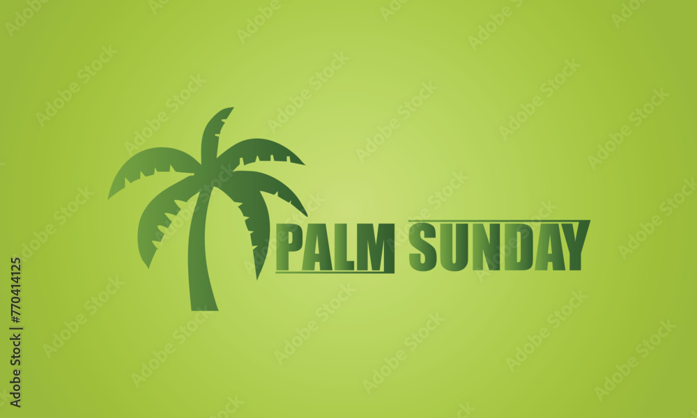 Trendy Palm Sunday Typography Stylish Design Ideas