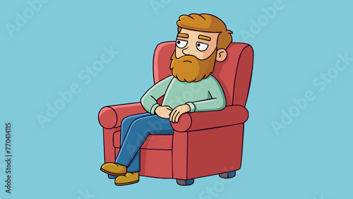 armchair and sleeps silhouette vector illustration photo