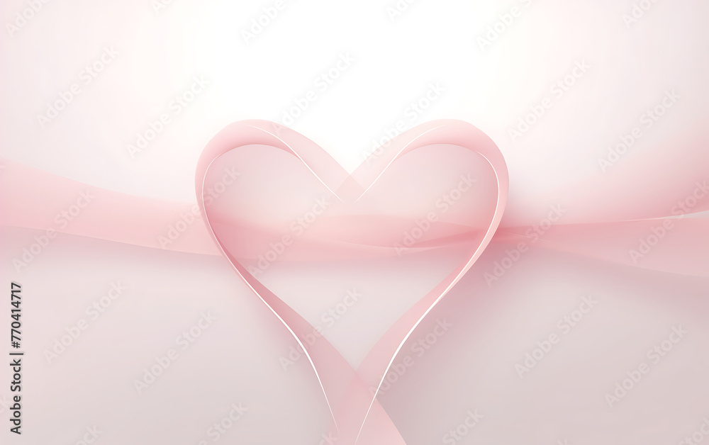 Pink background with hearts and a pink light shining brightly. generative ai Pink background with hearts and a pink light shining brightly. generative ai