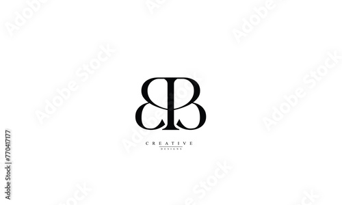 Alphabet letters Initials Monogram logo BB B