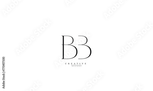Alphabet letters Initials Monogram logo BB B