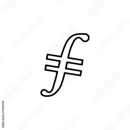 filecoin with a modern and elegant stroke style