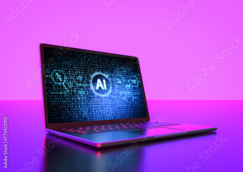 Ai technology in personal laptop computer